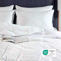 Couette matelassée légère et rafraîchissante King Size, garnissage alternatif en mélange de polyester, ultra douce, rayée