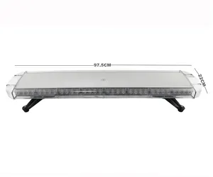 Biaochi su geçirmez 72 LED 38 inç 96CM uyarı ışığı Strobe araba döner uyarı lambası acil durum Flare güvenlik flaşör sinyal