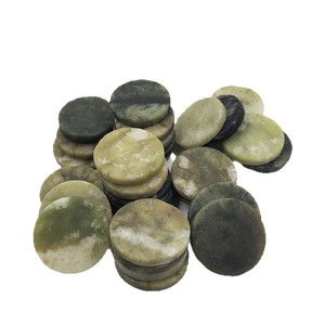 Jade Slices 25mm <b>Round</b> Multicolored Therapy For Mattress Pillow <b>Cushion</b> Sauna Backrest - Product Image 4