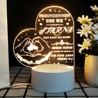 Lampe de table LED drôle acrylique sans fil lampe de table lampes de table spéléologie lampe de bureau 3D veilleuse kit de table décor de chambre