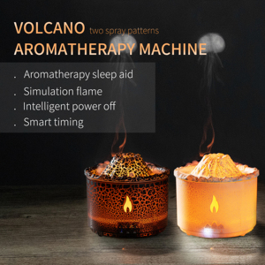 Difusor de Aroma de aceite esencial de llama de fuego 3D portátil de 360ml, humidificador de aire ultrasónico, difusor de llama de volcán para Hotel YS - Product Image 6