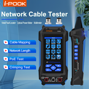 Alat Jaringan Multifungsi i-POOK PK8506 Penguji Kabel Digital Dengan Fungsi PoE/VFL/OPM & Pengukur Panjang Dan Multimeter - Product Image 5