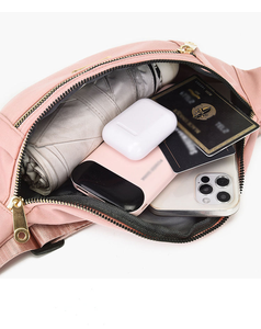 2025 moda calda marsupio sportivo da <span class=keywords><strong>donna</strong></span> marsupio in poliestere con chiusura a cerniera per allenamento che corre facendo escursioni - Product Image 3