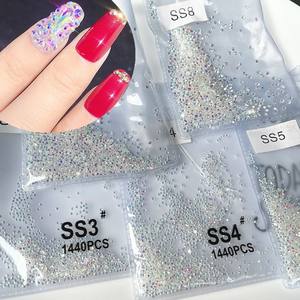SS3-SS30 solo tamaño 1440 unids/bolsa de cristales 36 elección de colores de diamantes de imitación Pixie cristal arte de uñas de - Product Image 2