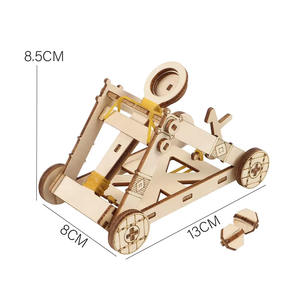 Offres Spéciales : Kits de Montage Scientifiques en Bois DIY STEM pour Enfants – Jouets Éducatifs : Catapulte, Bombardier et <span class=keywords><strong>Balliste</strong></span> - Product Image 2