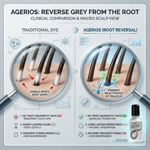 Suero <span class=keywords><strong>Natural</strong></span> para Revertir el <span class=keywords><strong>Cabello</strong></span> <span class=keywords><strong>Gris</strong></span>, Tratamiento de <span class=keywords><strong>Cabello</strong></span> Blanco a Negro con Péptidos Biomiméticos, Sin Tintes y No Grasoso - Product Image 5