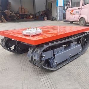 Telaio Cingolato Elettrico con Telecomando, Scatola del Cambio Idraulica, Cingoli in Gomma e IOT per Macchine Forestali - Product Image 1