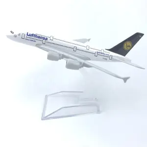 Großhandel 16 cm 1:400 Maßstab Legierung Druckguss Flugzeuge Modell A380 Lufthansa Flugzeug Modell Flugzeug Flugzeug Spielzeug Kindergeschenk