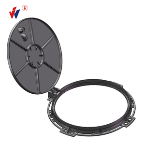 Hete Aanbieding Afvoer Riool Gietijzeren Duurzaam Gietijzeren Putdeksel Zwart Bitumen Gecoat - Product Image 6