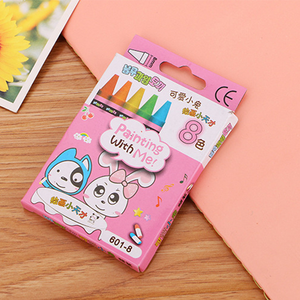 रचनात्मक छात्र क्रेयॉन सेट 8 12 या 24 रंग प्यारे बच्चों के रंग डूडल विकल्प थोक क्रेयॉन सेट करें - Product Image 6