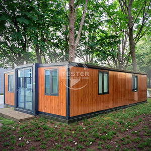 Maison en conteneur en acier moderne de 20 pieds et 40 pieds, extensible, 2, 3, 4 chambres, empilable, appartement familial, grand-mère, hôtel, atelier - Product Image 2