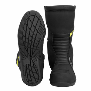 Botas de Motociclismo de Cuero para Deportes al Aire Libre, Botas de Carreras para Hombre, Botas de Motocicleta de Cuero Hechas a Medida - Product Image 2