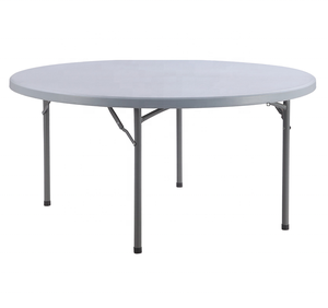 Table Pliante Ronde en Plastique de 1,5 m pour Banquets, Extérieur et Mariages - Product Image 1