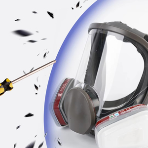 <span class=keywords><strong>Respirator</strong></span> profesional V6800, <span class=keywords><strong>Respirator</strong></span> masker keamanan wajah penuh karbon aktif katup pernapasan aliran dingin - Product Image 4