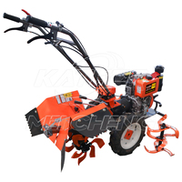 Motoculteur rotatif automoteur à 4 roues équipement de machines agricoles diesel avec tracteur à pied pour le fossé