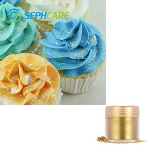 Kuchen Dekorationen Schokolade Cupcake Sephcare Gold <span class=keywords><strong>Glitter</strong></span> Lebensmittel farben Essbare Sprinkle Farbstoffe für die Masse
