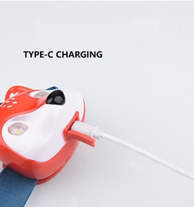 Brightenlux cắm trại ngoài trời có thể sạc lại ngọn đuốc đèn màu xanh lá cây ánh sáng trẻ em đầu đèn không thấm nước <span class=keywords><strong>Led</strong></span> trẻ em động vật đèn pha - Product Image 4