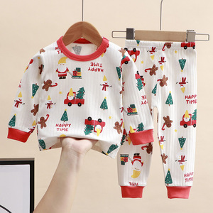 Nuova Collezione Autunnale: Set <span class=keywords><strong>Pigiama</strong></span> per Bambini in Puro Cotone con Motivi Cartoon, Collo Tondo, Casual - Product Image 4