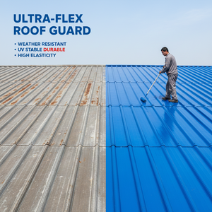 Pintura Acrílica Impermeable para Techos y Exteriores, Revestimiento Protector a Base de Agua para Concreto - Product Image 4