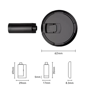 Butée de porte invisible en alliage de zinc SSR, design moderne, réglable, magnétique, coupe-vent, silencieuse, pour cuisine et salle de bain, à activation tactile - Product Image 3