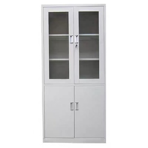 Armoire à dossiers en acier verticale à 4 portes, design moderne de haute qualité, pour le <span class=keywords><strong>bureau</strong></span>, l'hôpital, le stockage, étagère réglable - Product Image 1
