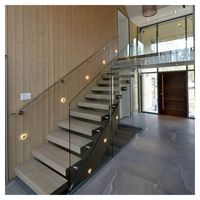 Escalier en colimaçon intérieur moderne, durable, écologique et sûr pour villa, en acier inoxydable, fer et bois, solution complète Guangdong
