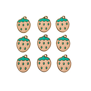 Strawberry Zinc Alloy Charms <b>Red</b> And Pink Fruit Shape For DIY Jewelry <b>Bracelet</b> Necklace Mobile Phone Charm Unisex Gift Accessory - Product Image 3