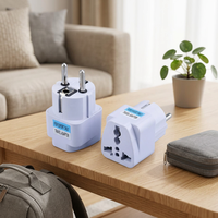 Adaptateur de voyage universel international pour prise murale AC, compatible avec les États-Unis, l'UE, le Royaume-Uni, l'Australie, le Chili et l'Italie