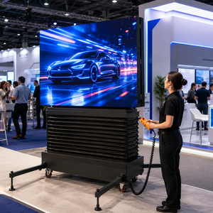 จอแสดงผล LED แบบพับได้ P1.2 สำหรับใช้งานภายในอาคาร ระบบไฮดรอลิก ยกขึ้นได้ พร้อมใช้งานทันที เหมาะสำหรับงานอีเว้นท์ นิทรรศการ และการประชุม - Product Image 5