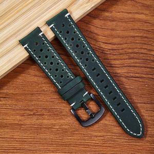Bracelet de <span class=keywords><strong>montre</strong></span> en cuir véritable personnalisé 7 couleurs 18 mm 20 mm 22 mm <span class=keywords><strong>Vintage</strong></span> Rally à dégagement rapide - Product Image 4