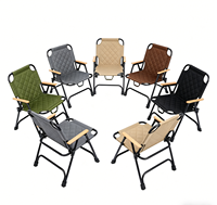Chaise de camping moderne légère à 3 niveaux en tissu Oxford avec rembourrage en coton, pliable pour la plage, la pêche, les voyages (logo personnalisé)