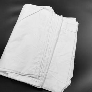 100 कपास ने सफेद शेटिंग रैग्स ड्रेप डे लिट ब्लैंक शिफॉन डी कोटन मानक रैग्स सफाई कपड़े लिंट मुक्त रैग्स - Product Image 4
