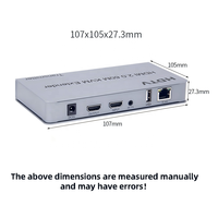 Extenseur KVM IP HDTV 4K 120M sur Ethernet RJ45 avec IR Cat5e/6, émetteur-récepteur USB