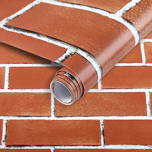 Carta da parati decorativa del Pvc di struttura del mattone 3D della decorazione della casa Mobile di 45*500cm - Product Image 4