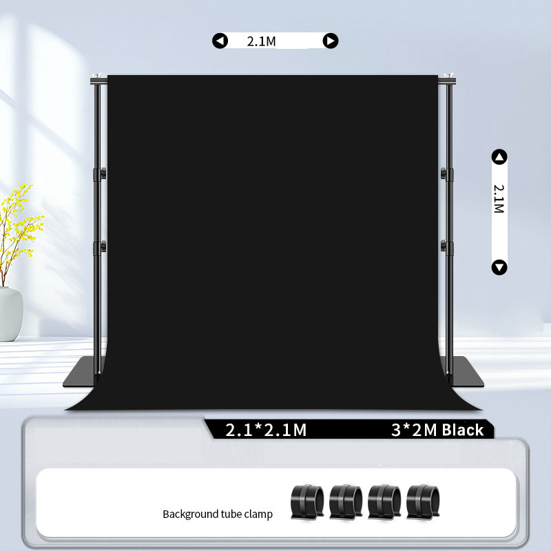Fond noir 2,1 x 2,1 m + 3 x 2 m