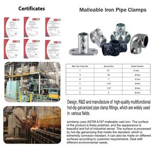 Colliers de serrage pour tubes de 1 pouce (33,7 mm), colliers de serrage en acier pour tubes, colliers de serrage à clé pour garde-corps - Product Image 2