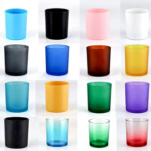 Individuell Bedruckter 10oz Farbiger Glas-Kerzenbecher in Rosa, Blau, Schwarz oder Weiß mit Holz- oder Metalldeckeln zur Kerzenherstellung - Product Image 6