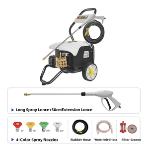 Nuovo Arrivo Idropulitrice ad Alta Pressione 3000W, Design con Carrello, Lavatrice Elettrica per Autolavaggio, Pulizia Pavimenti e Uso Agricolo - Product Image 2