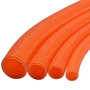 Orange Plastic Corrugated Conduit Flame Retardant Pipe flame retardant corrugated pipe