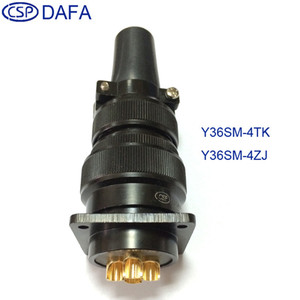 Conector Circular CSP Y36M-4TK, Carcasa de Aluminio, Latón Chapado en Oro, Conector de Aviación Serie YSM - Product Image 3