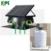 Горячая Распродажа, теплоэкстрактор с резервуаром для воды, 40 Вт, на солнечной батарее, вентиляция на крыше, вентиляция, потолочные выхлопные вентиляторы, потолочные вытяжные вентиляторы, потолочный вентилятор постоянного тока, вентилятор