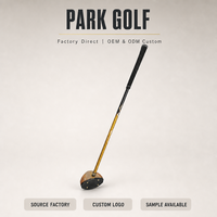 Tête de club de golf Park en bois d'érable avec face en fibre de carbone, pour droitier, 380g, personnalisable avec logo, OEM ODM, vente en gros, directement de l'usine Parkgolf