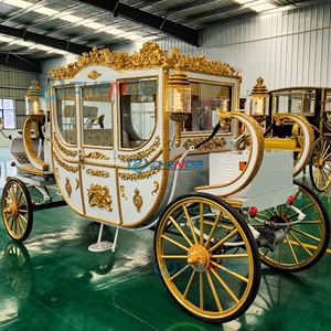 Carroza de Caballos Eléctrica de Lujo Estilo Europeo para Bodas y Paseos Turísticos, Personalizable con Luces LED - Product Image 4