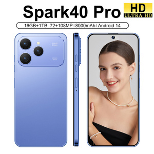 Dernier Smartphone Spark40 Pro, Édition Globale 5G, Grande Mémoire 16 Go + 1 To, Batterie 8000 mAh, Téléphone Beauté, Vidéo <span class=keywords><strong>Hindi</strong></span> <span class=keywords><strong>Hot</strong></span> Sexi - Product Image 4