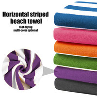 Quick Drying Non Shedding Solid Color Tropical Beach Towel Outdoor Swimming Camping All-Season Polyester Nylon Soft Absorbent