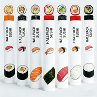 Emballage personnalisé pour sushi push pop, biodégradable et recyclable, pour conteneur de sushi pop-up