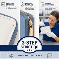 Dompet Kulit PU Premium untuk Wanita, Dompet Mewah dengan Ritsleting, Kapasitas Besar, Clutch Wanita, Grosir, Logo Custom