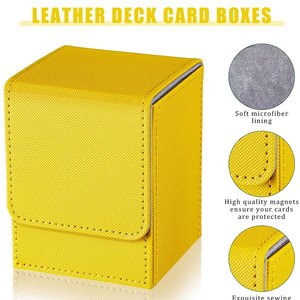 Torson – Boîte de rangement durable et écologique pour jeux de société Magic: The Gathering et Yu-Gi-Oh! avec coins carrés, personnalisable et dorure à chaud, capacité 80 cartes - Product Image 4