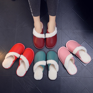 <span class=keywords><strong>Pantofole</strong></span> Antiscivolo in Peluche per Uomo e <span class=keywords><strong>Donna</strong></span>, <span class=keywords><strong>Invernali</strong></span> con Cuciture in Pelle e Pelliccia di Pecora - Product Image 3