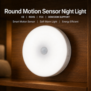 <b>Wireless</b> Rechargeable Battery Included Modern Motion Sensor LED Night Light Type-C Magnetic Table Light for Closet Cabinet - Product Image 1
